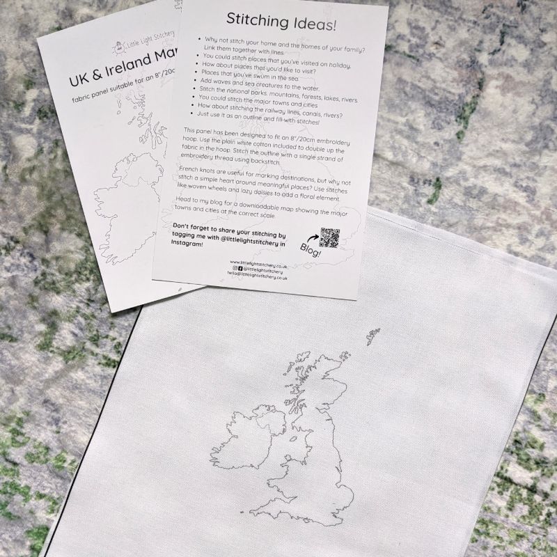 UK and Ireland Map Fabric - Image 4