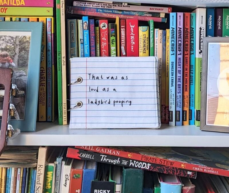 How to make a book with lined paper fabric